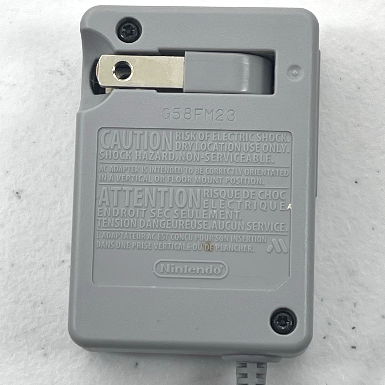 Nintendo DSi Matte Blue Console USA Parts Only Powers On OEM Charger VIDEO