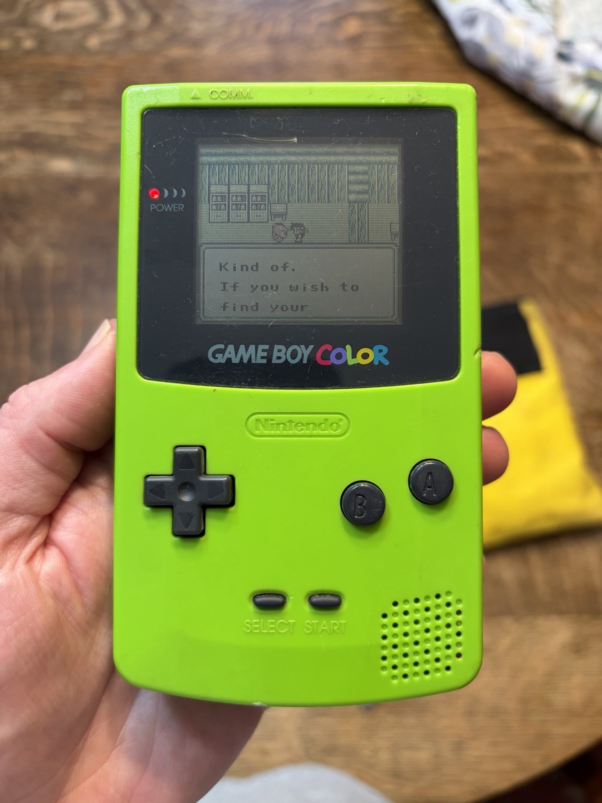Original Nintendo Game Boy Color Kiwi Green Handheld System Tested Works Great