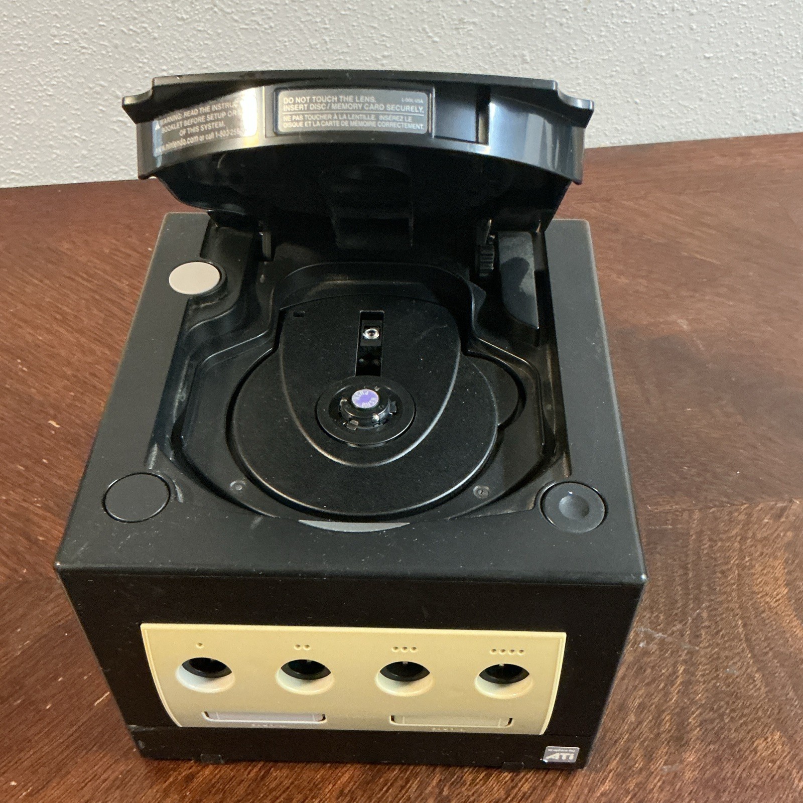 Nintendo GameCube DOL-001 Console Black/Silver w/ Controller AV Power NTSC-U/C
