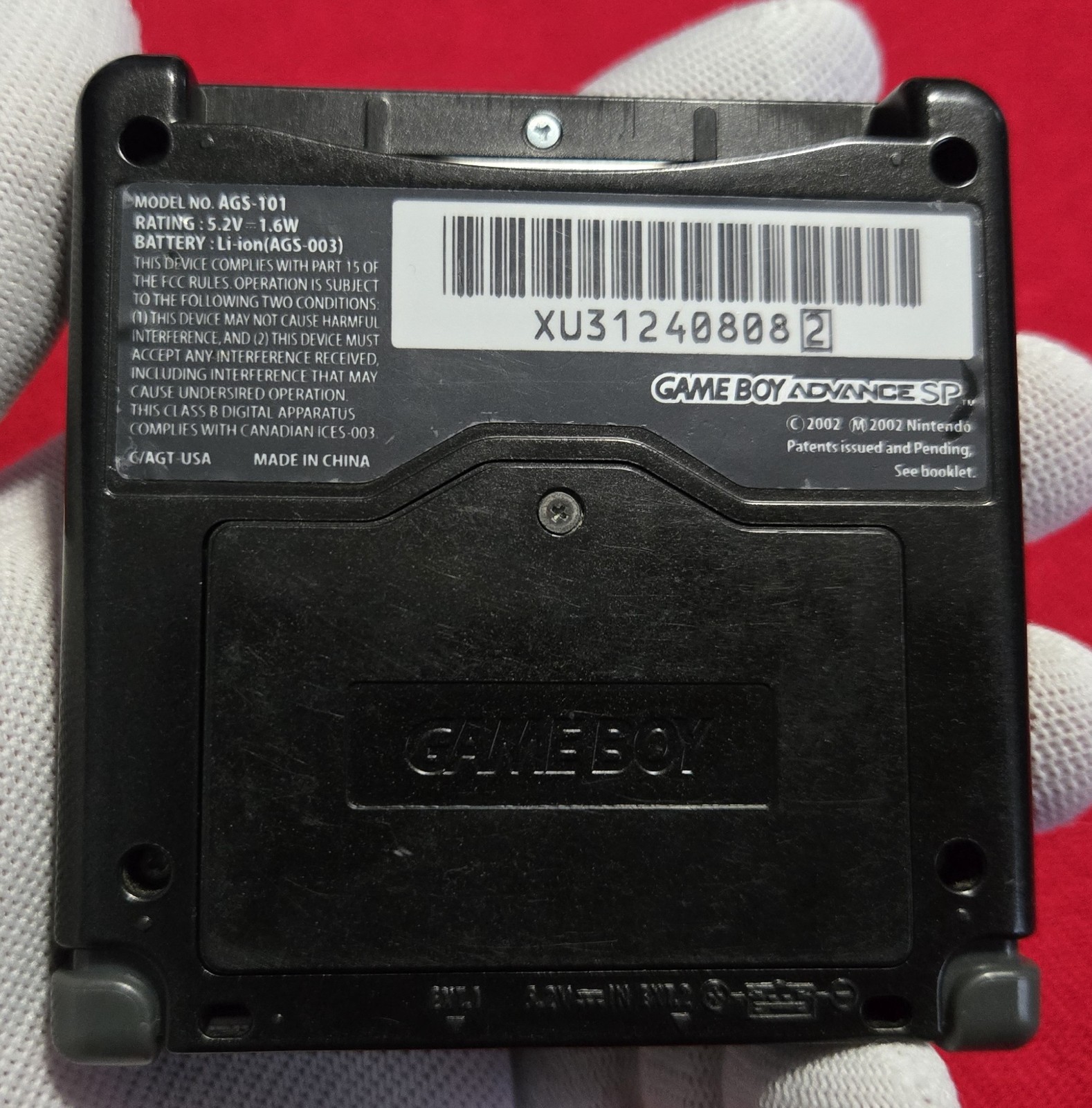 BUNDLE – Onyx Black Nintendo GameBoy Advance SP GBA SP AGS-101 – TESTED & CLEAN!