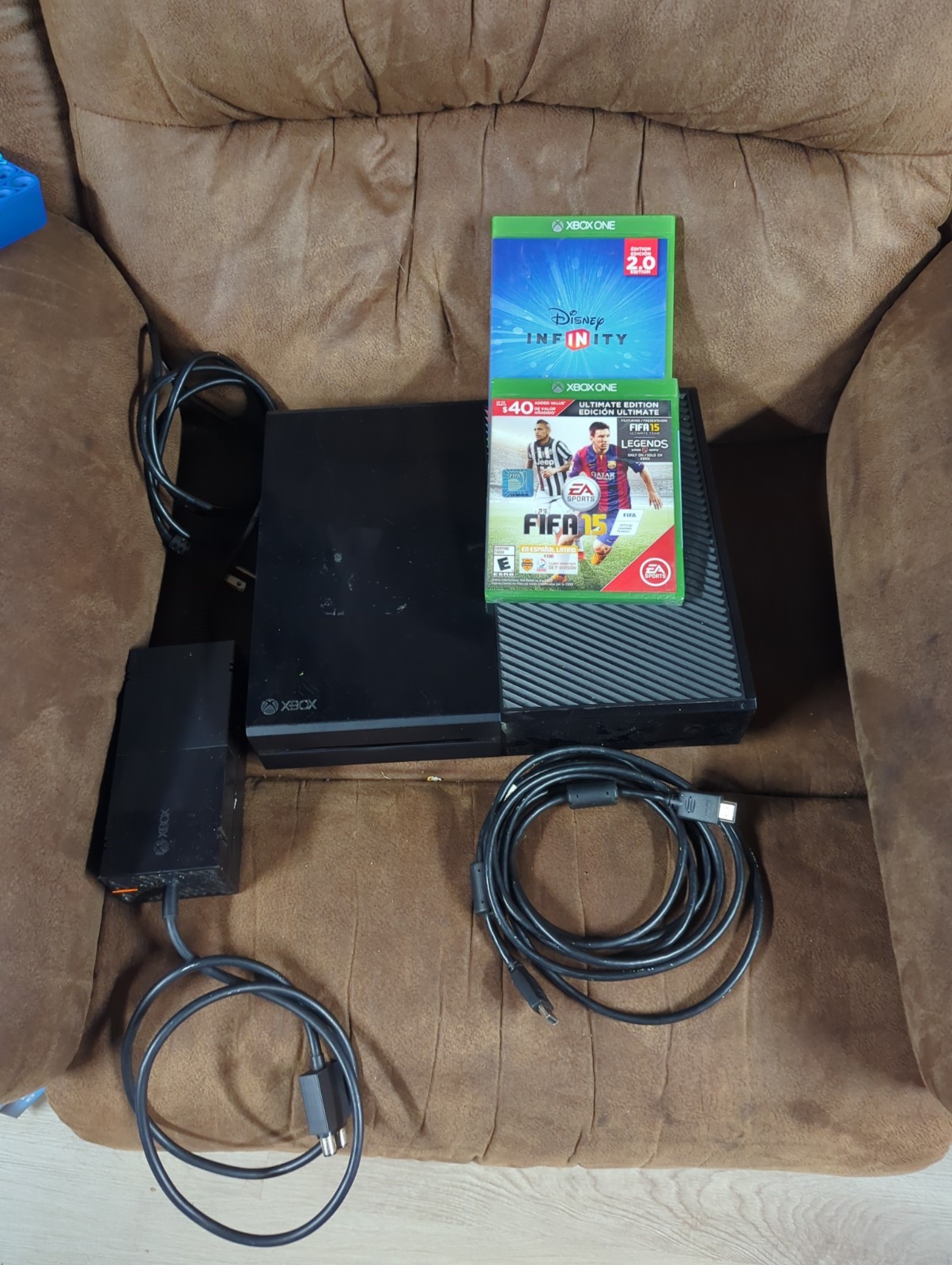 Microsoft Xbox One Console Bundle Cables and Games – Tested Working
