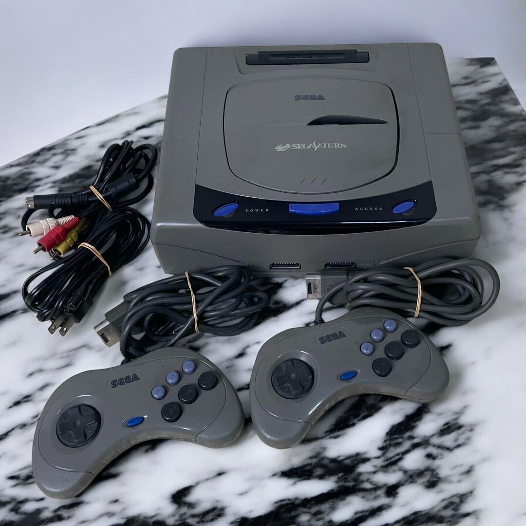 Sega Saturn Console Gray HST-3210 Japanese Version – Choose Your Accessories