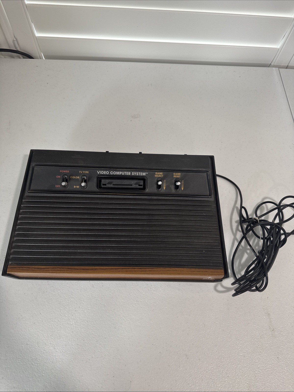 Atari 2600 Console CX2600 Wood Grain UNTESTED