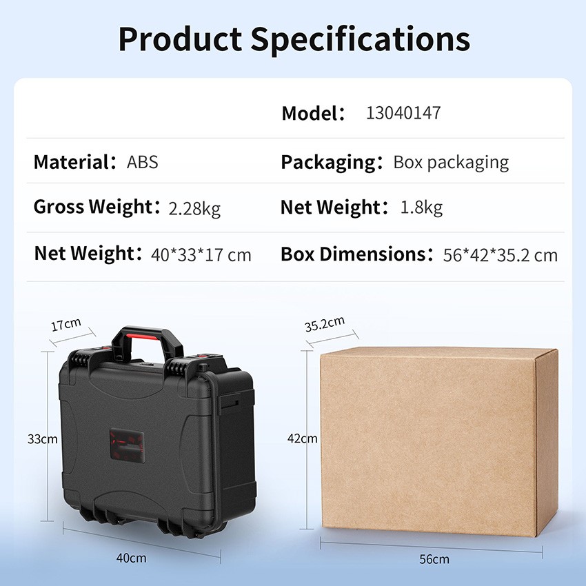 13040147 Hard Carrying Case ABS Waterproof Box For Switch 2 Component