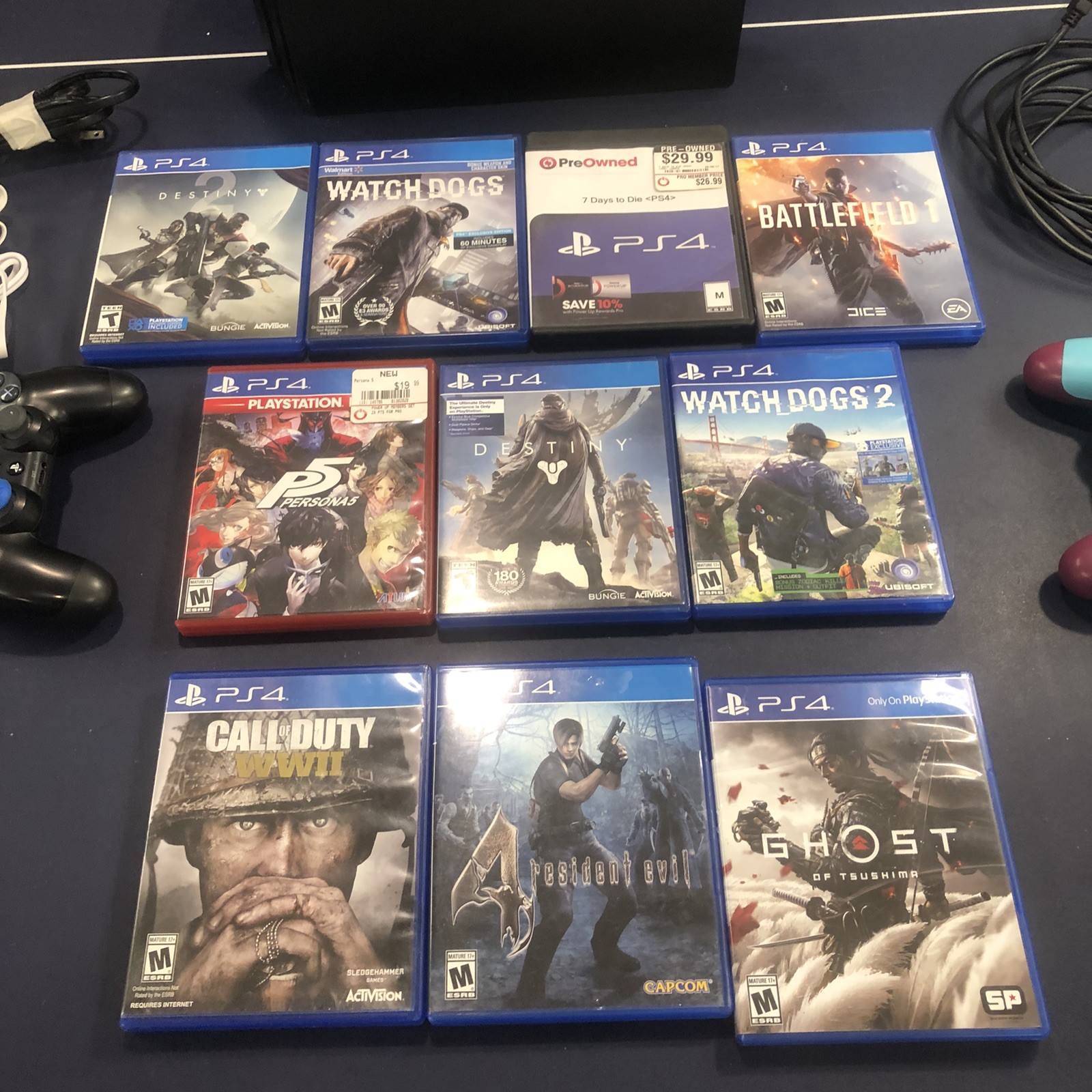 SONY PS4 4K HDR 1 TB – Includes 2 Controllers & 15 Classic Games