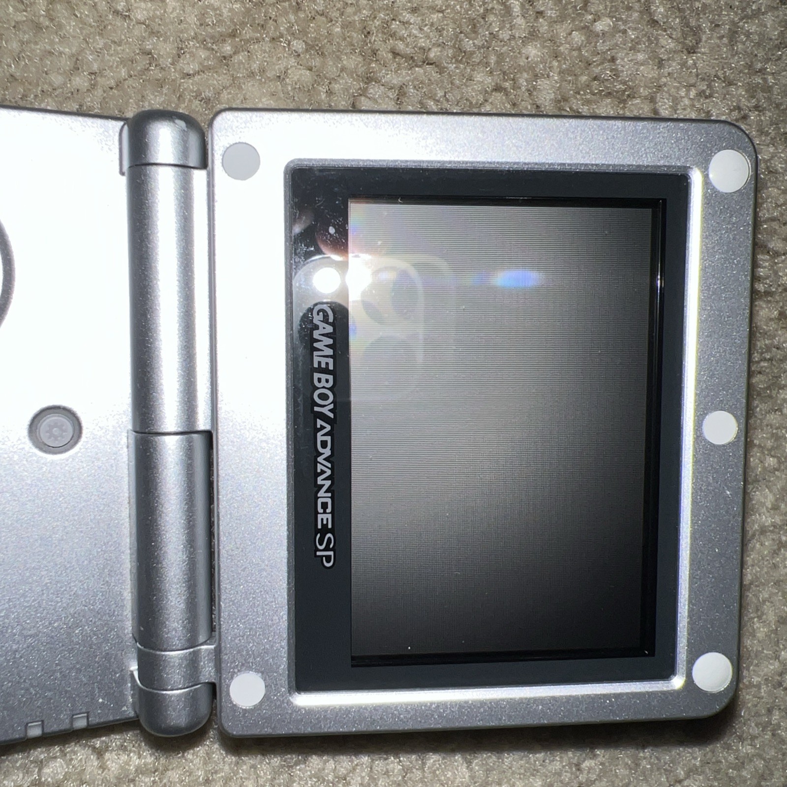 Nintendo Game Boy Advance SP Handheld System – Silver And charger Tested