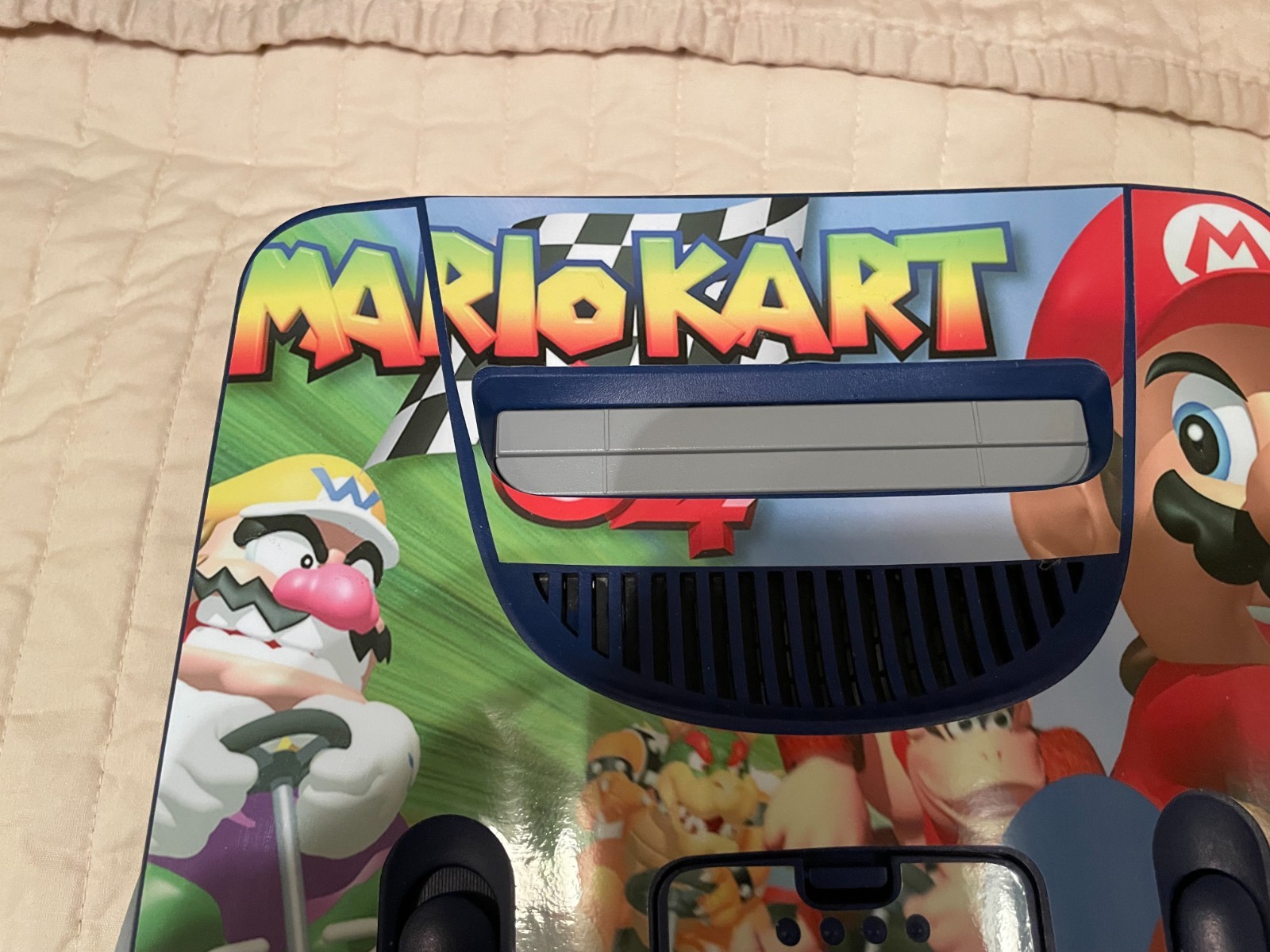 Nintendo 64 Console -Painted Blue/Light Blue/Red SuperMario Kart 3d Decals