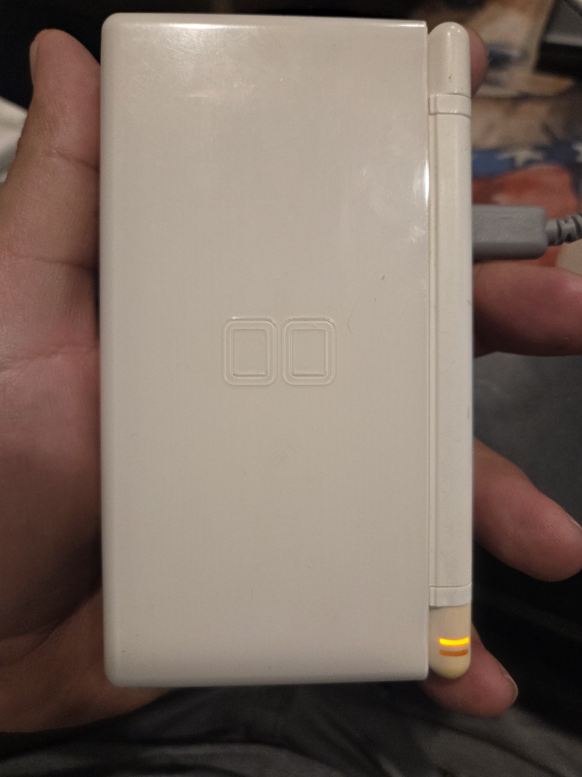 Nintendo DS Lite USG-001 JPN White Handheld Console Stylus & Cable EUC