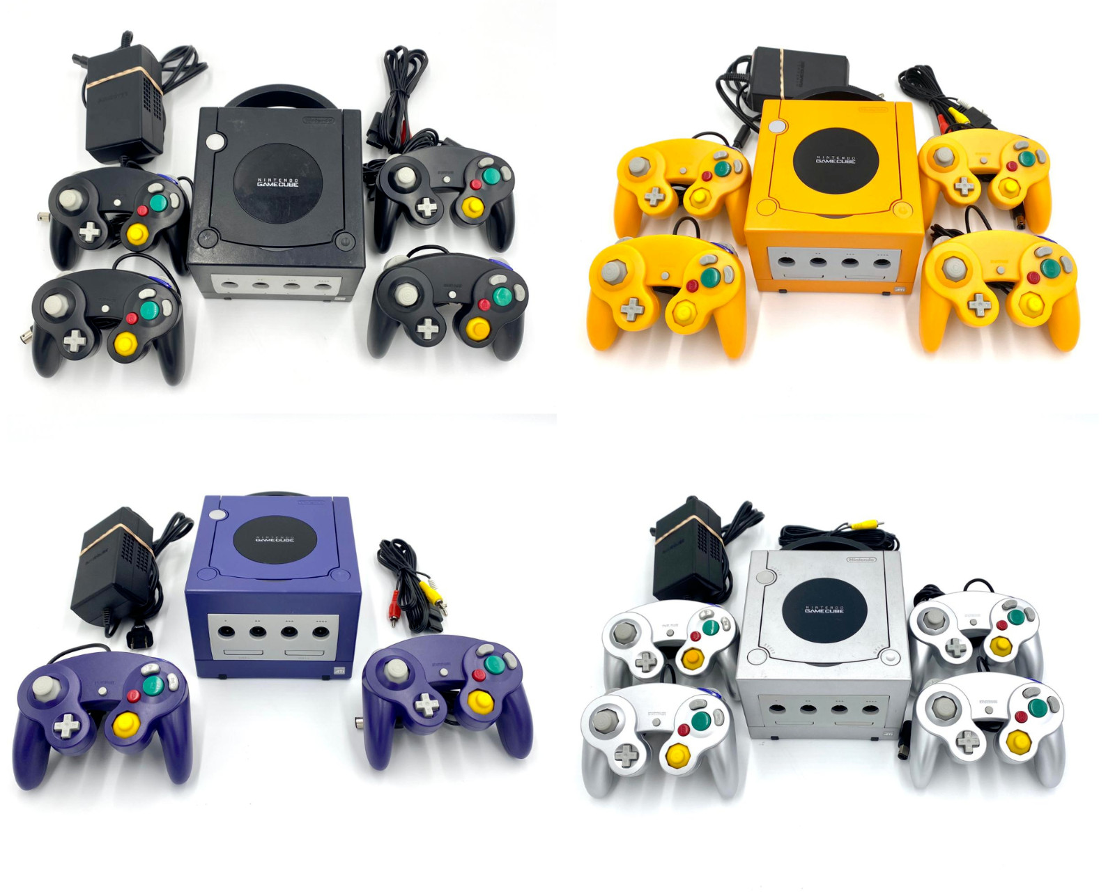 Nintendo GameCube console + Controllers + Wires + Memory Card Choose Your Bundle