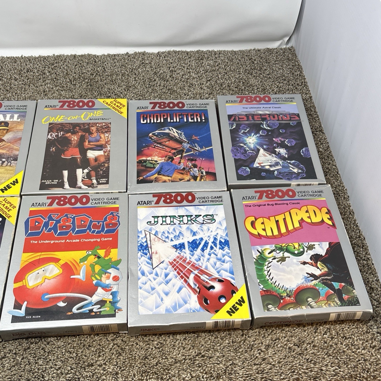 Atari 7800 Console And Games Bundle In Box Fully Tested 11 Games All Cables CIB