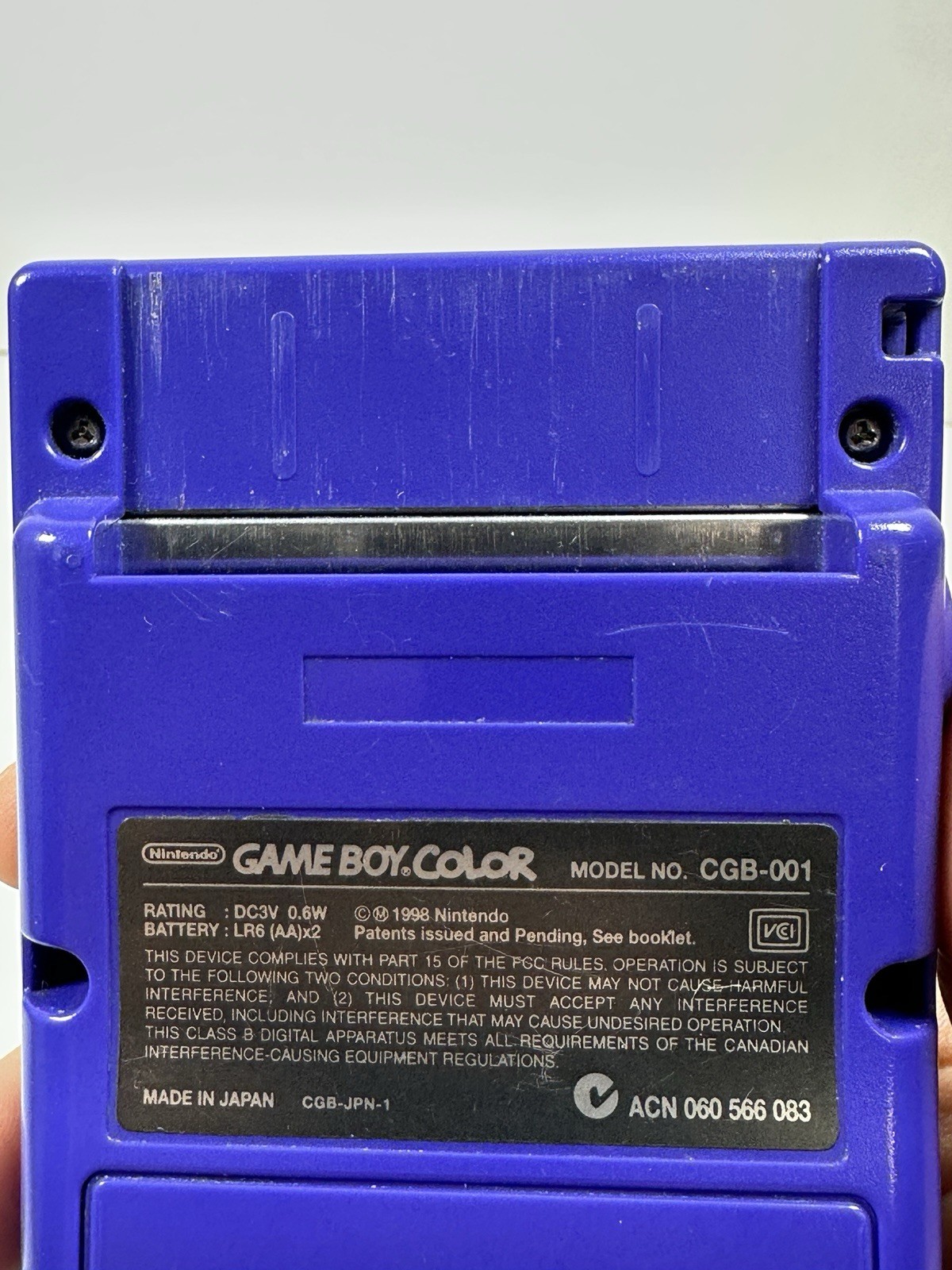 Nintendo Game Boy Color Pokémon Grape Console Bad Speaker READ!