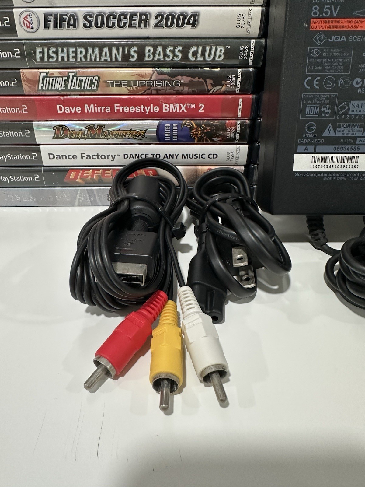 OEM Sony PlayStation 2 PS2 Bundle Controller Cables Memory Card Genuine Official