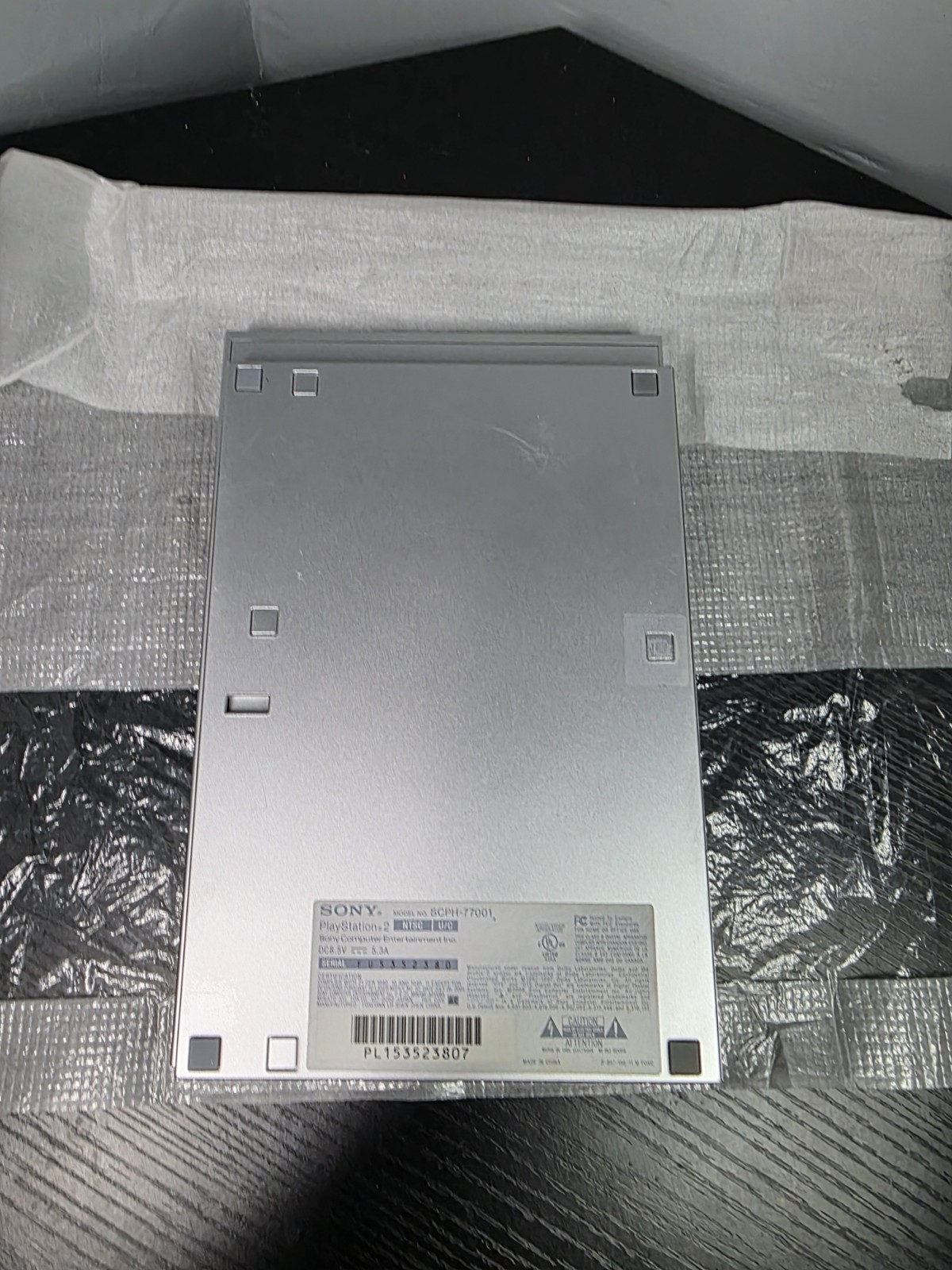 PS2 Slim Satin Silver PLAYSTATION 2 Console SCPH-77001 (Read DESCRIPTION)