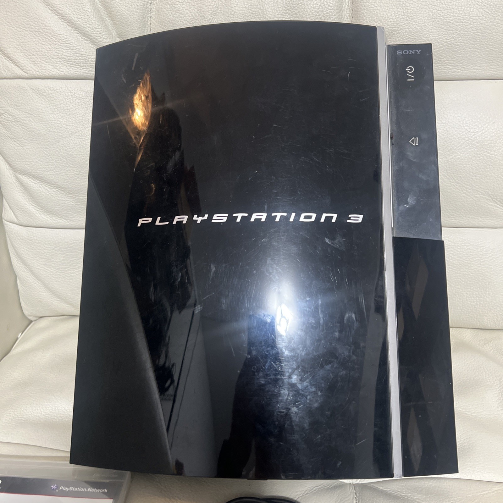 Sony PlayStation 3 PS3 Fat 80GB CECHK01 Console Tested Bundle With 4 Controllers
