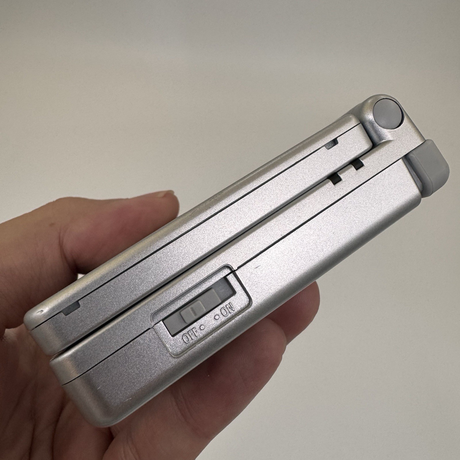 Nintendo Game Boy Advance SP AGS 001 Handheld Console Only Silver Tested Working