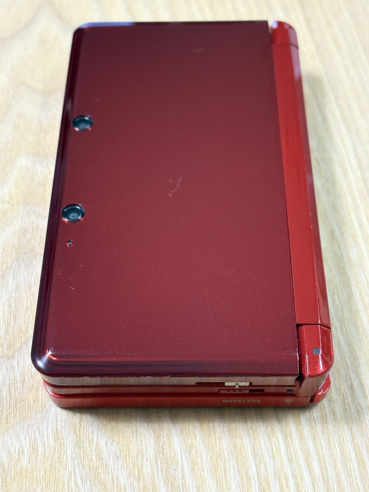 Nintendo 3DS Flame Red Console Tested Working Japan