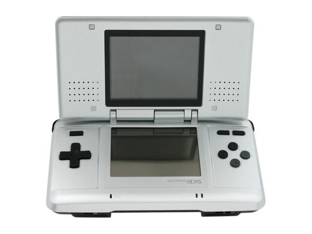 Nintendo Original DS Titanium Silver Handheld System Tested Works! 2