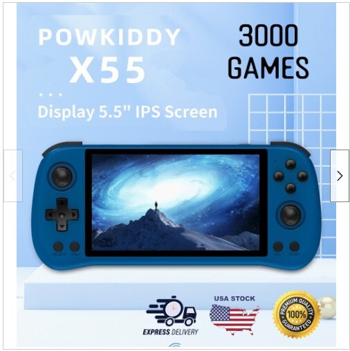 ggbX55 Console 5.5 Ips Screen Handheld Game Powkiddy 3000 Games Retro Android Rk