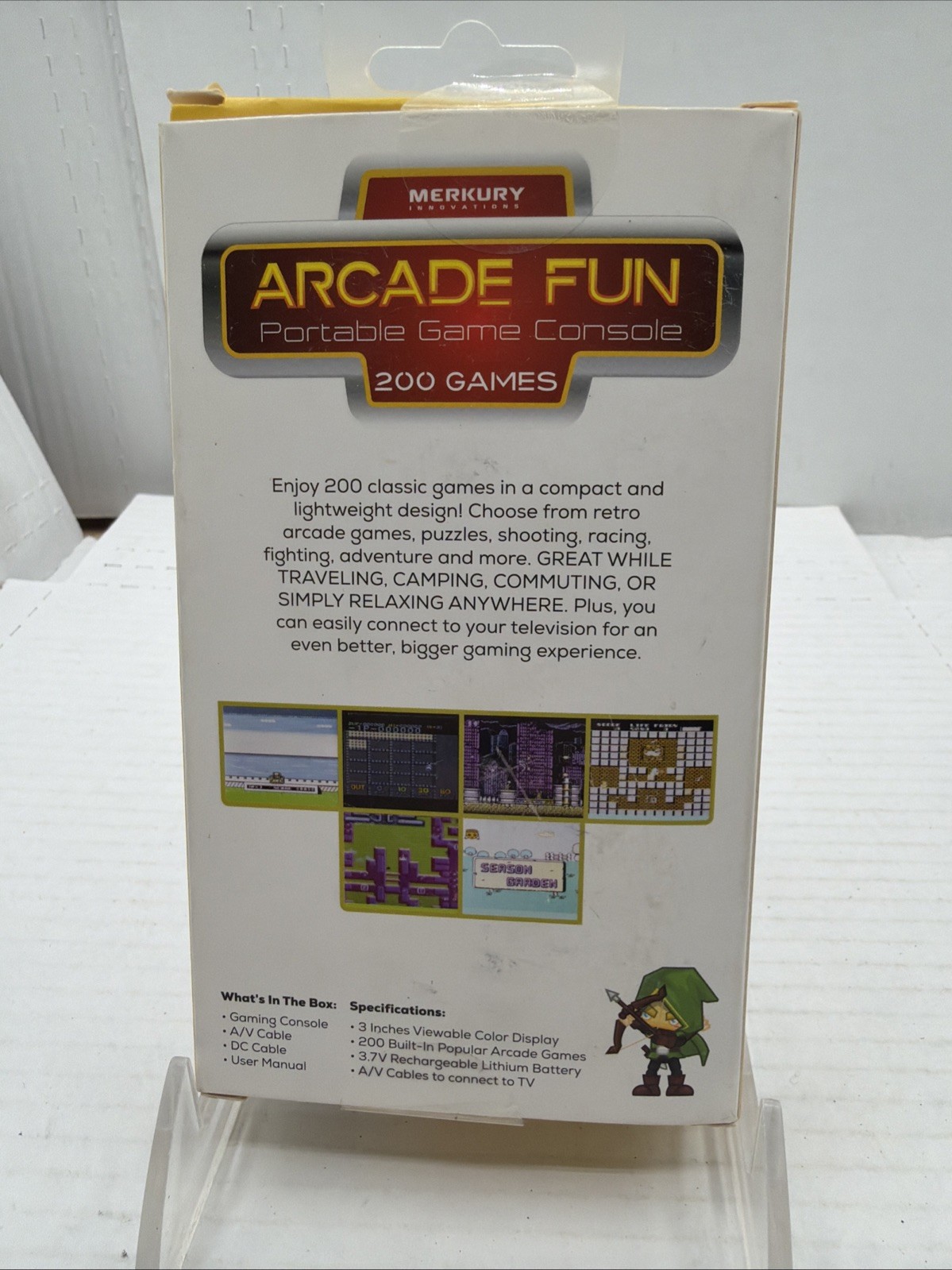 Merkury Innovations ARCADE FUN Portable Game Console – 200 Games Pre-loaded NEW