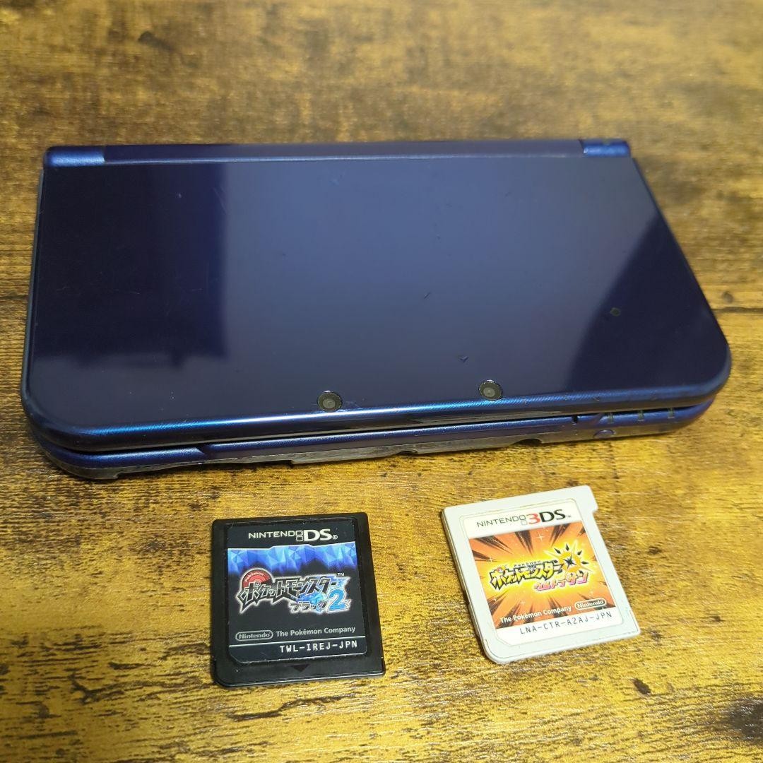 3DS/2DS/DS New Nintendo 3Dsll Metallic Blue Pokebank Black 2 Ultra Sun Japan