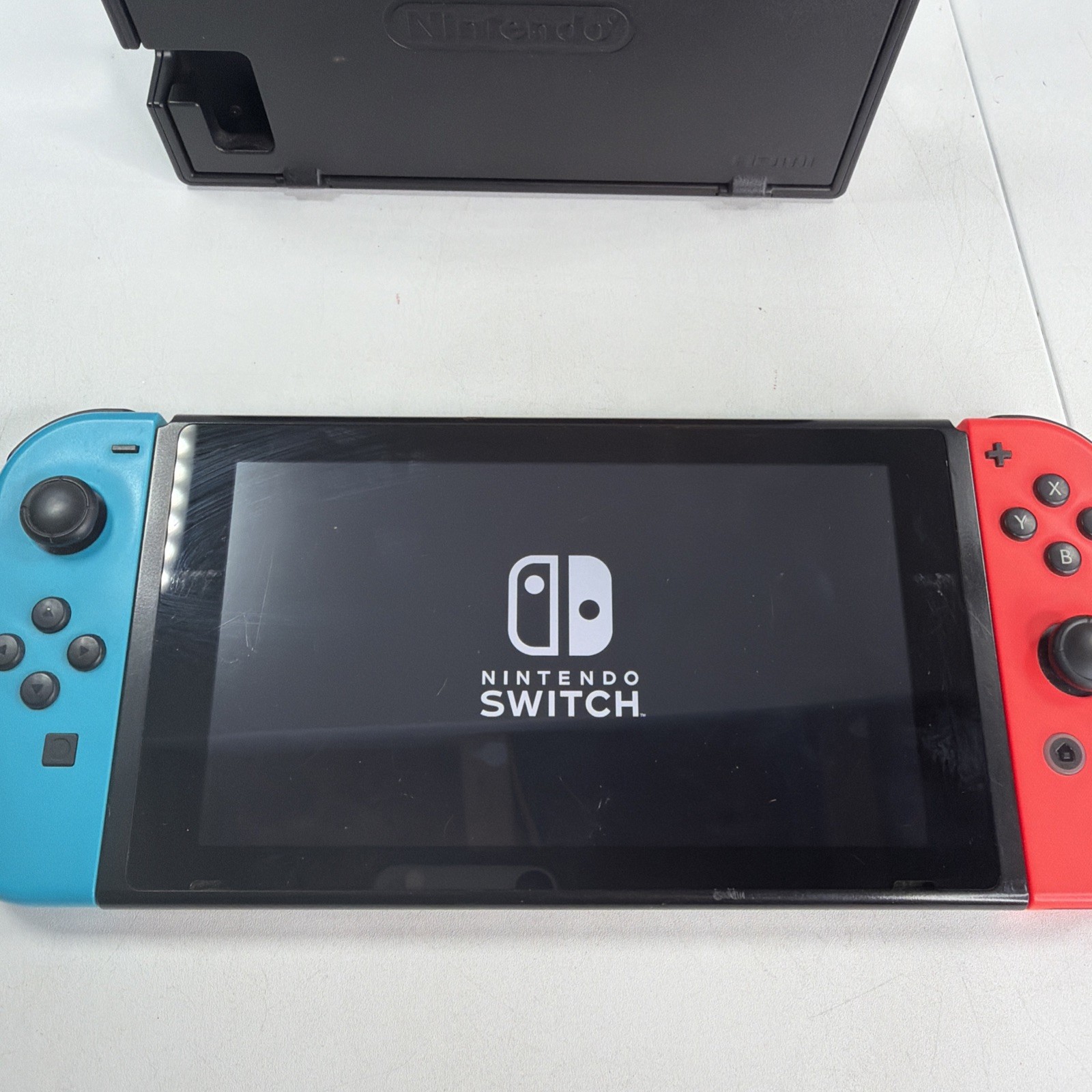 Nintendo Switch HAC-001 32GB Black Console w/Neon Red & Blue Joy-Con 128gb Micro