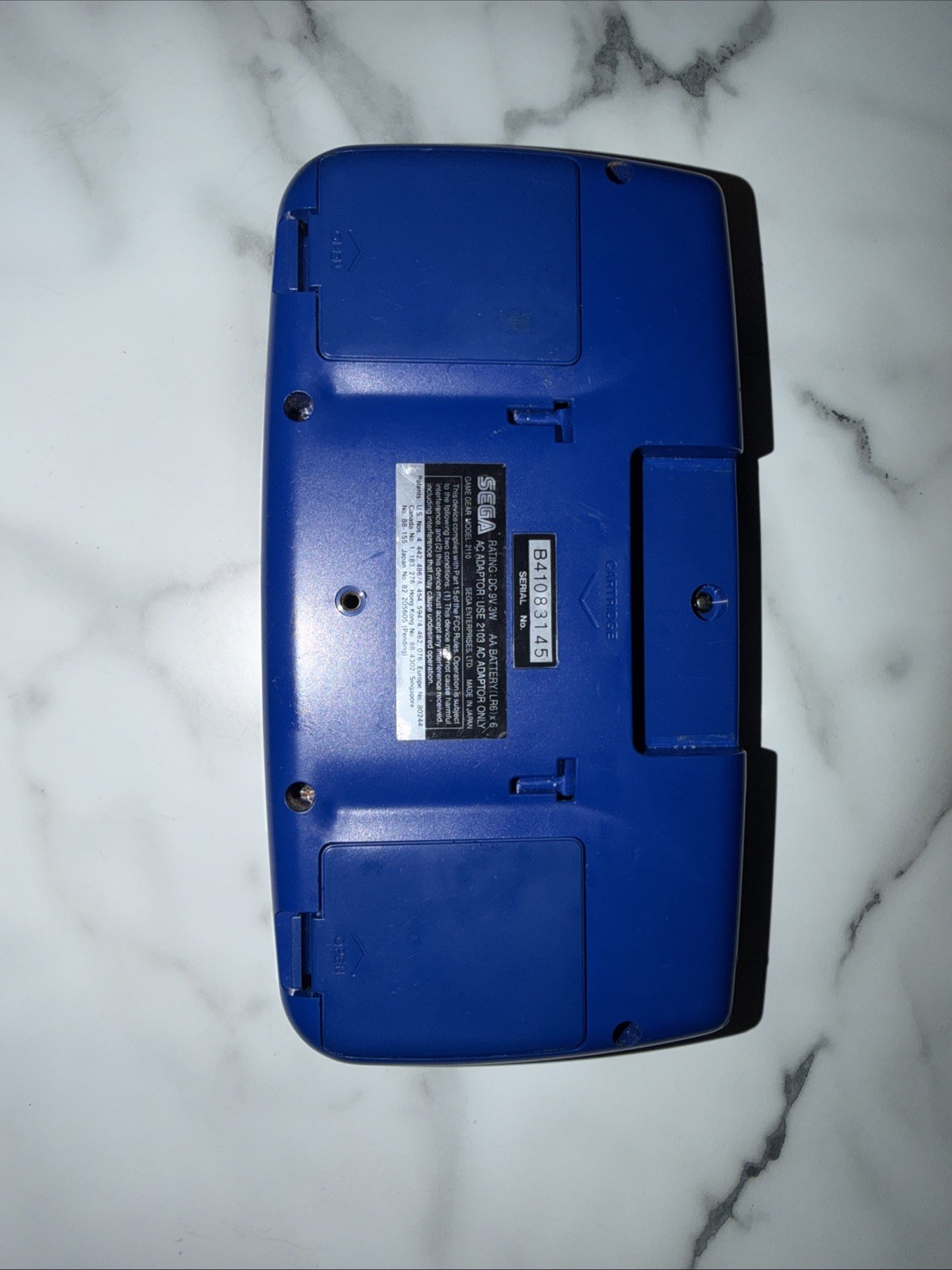 SEGA Game Gear Blue Console Bundle w/ Case & 4 Games Sonic & BB ⚾️ Repair/Parts