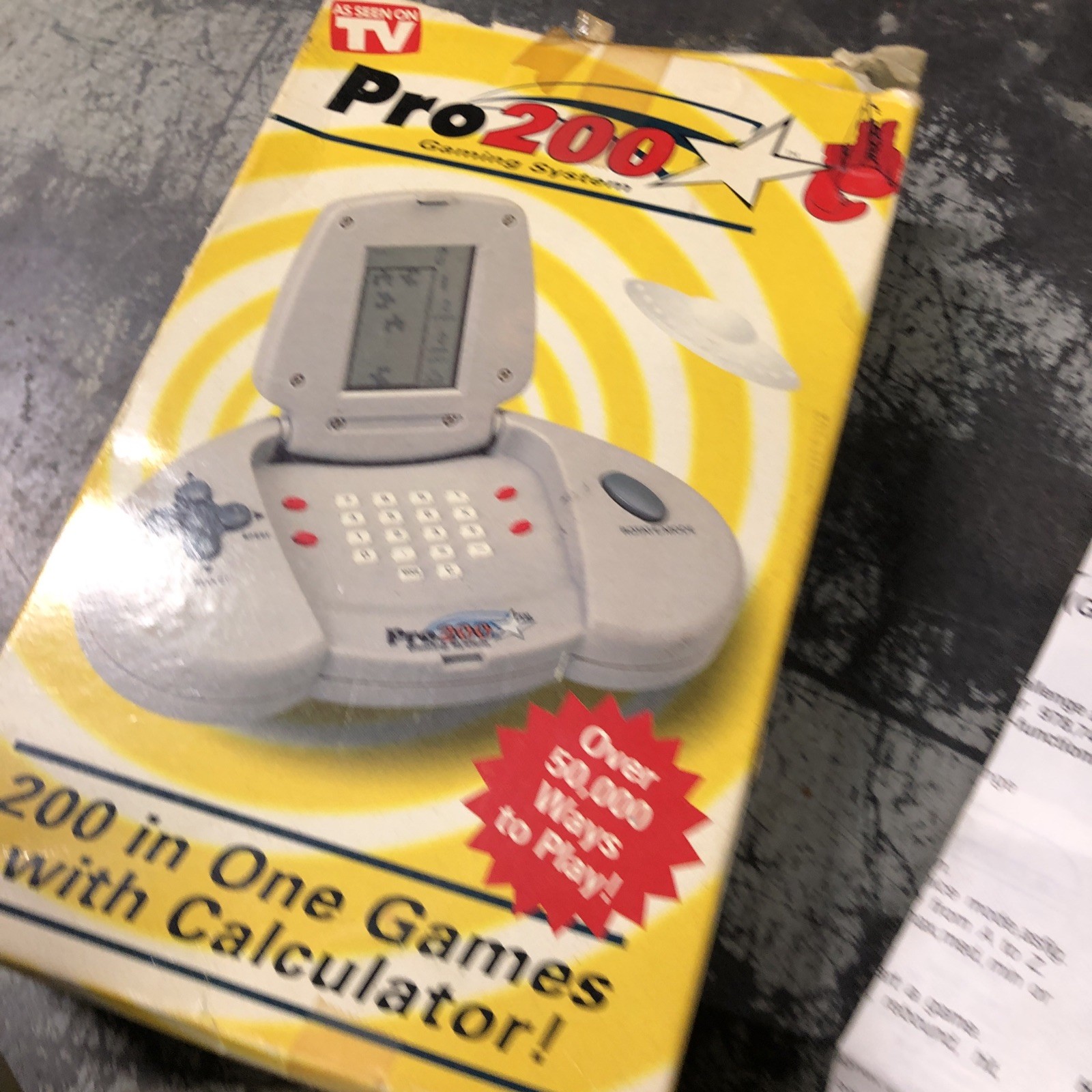 VTG Game Pro-Tech Pro 200 Gaming System Tested 1998 Hand Held Toy New