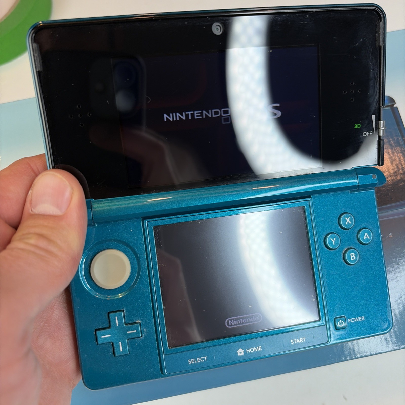 Nintendo 3DS Handheld System (CIB) – Aqua Blue US Model Complete In Box CIB