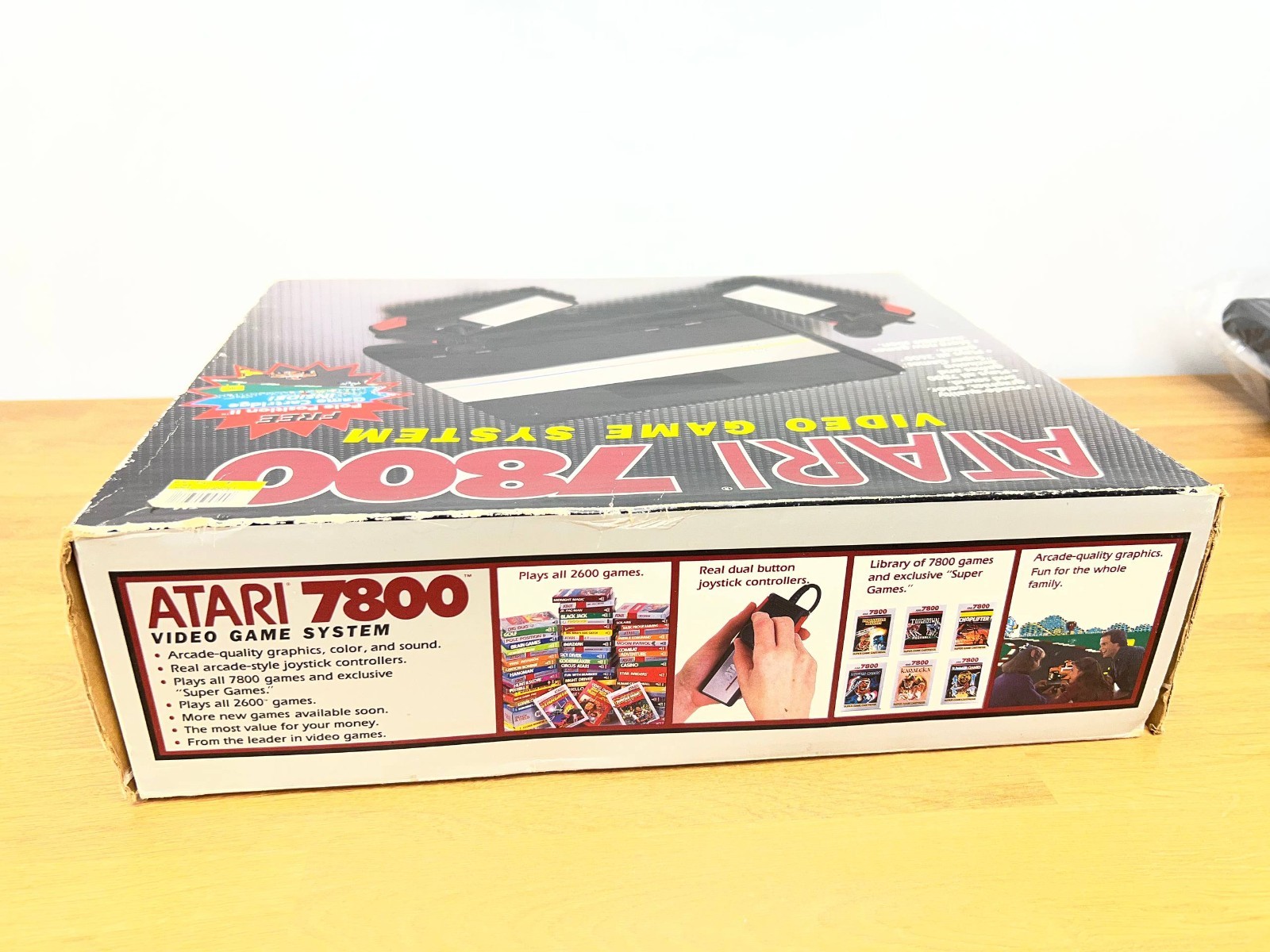 Atari 7800 ProSystem Console Bundle 15 Games Box Manuals Tested Working