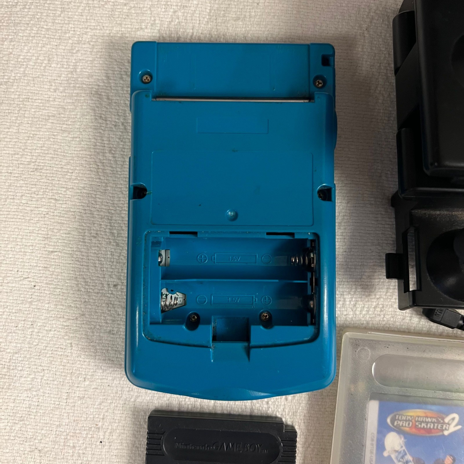 Nintendo Game Boy Color Teal Blue Console Games HandyPak *Read Description*