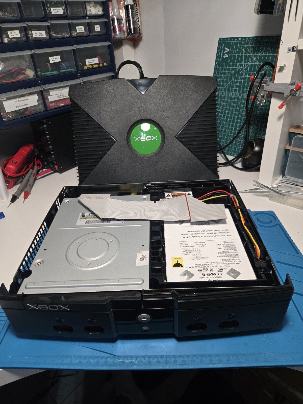Microsoft Xbox OMG console Completely Cleaned with 1 Game and 1 Controller.