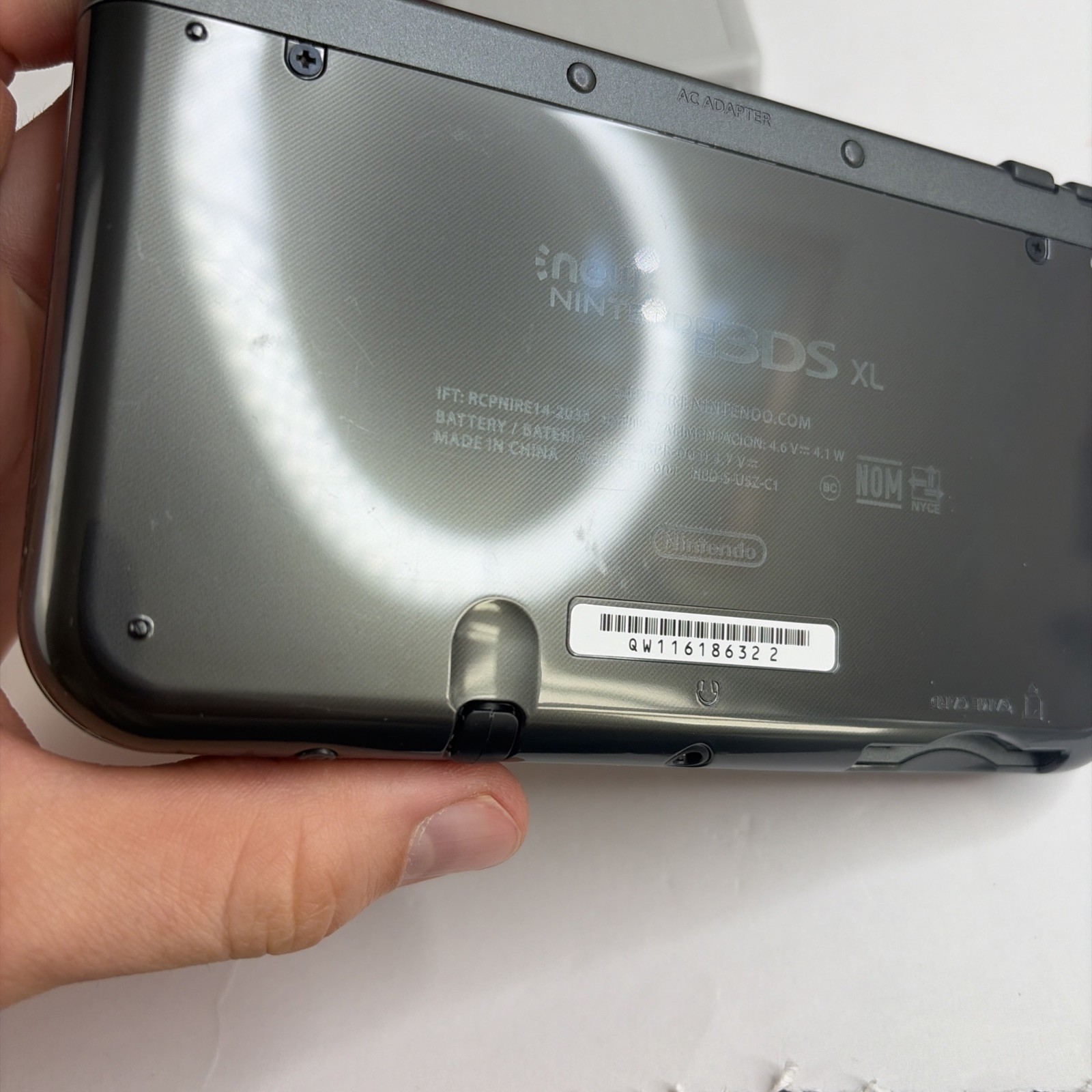 Clean! New Nintendo 3DS XL Gray Black Console Charger Stylus US Version
