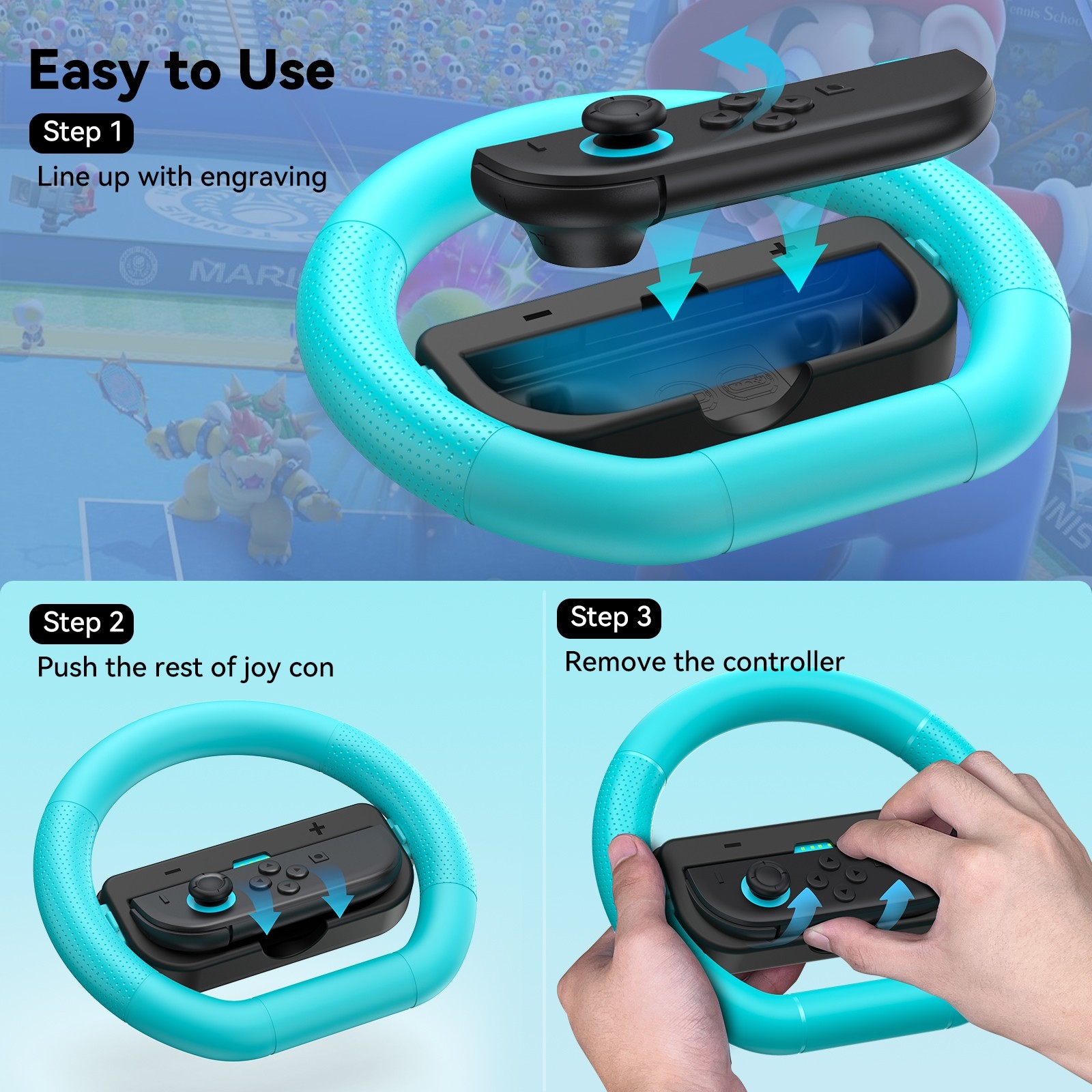 Controller Steering Wheel for Nintendo Switch 2 JonCons 2025 Games Accessories