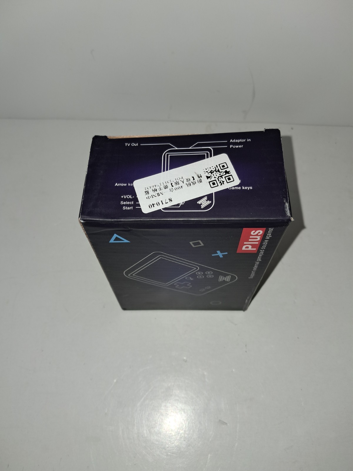 New! Game Box Plus Handheld Blue Console Retro Gaming System 400 Preloaded Games