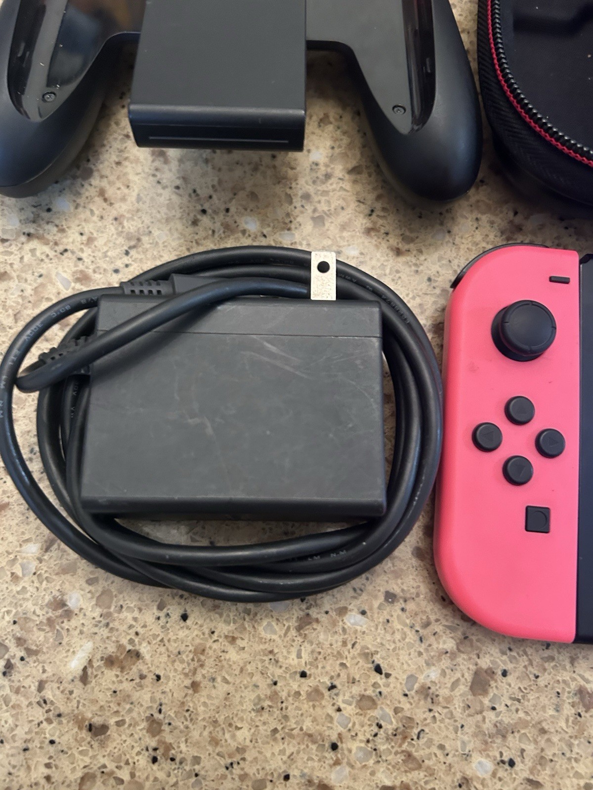 Nintendo Switch HAC-001 Console 32GB 720p Pink/Green Joy-Con Working Fully Wiped