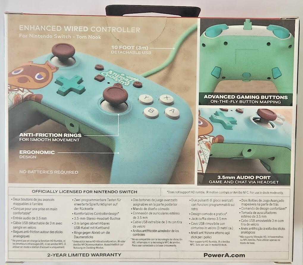PowerA Enhanced Wired Controller (Animal Crossing: Tom Nook) New Special (2021)