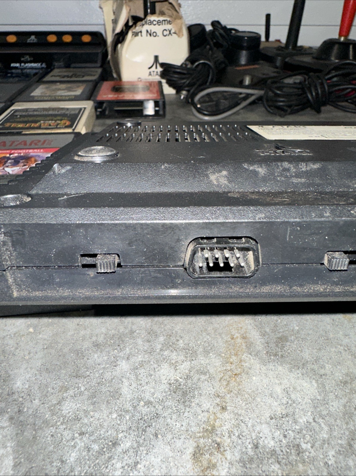 Atari 2600 Junior Jr Console System Bundle 21 Games 7 Joystick Lot Untested
