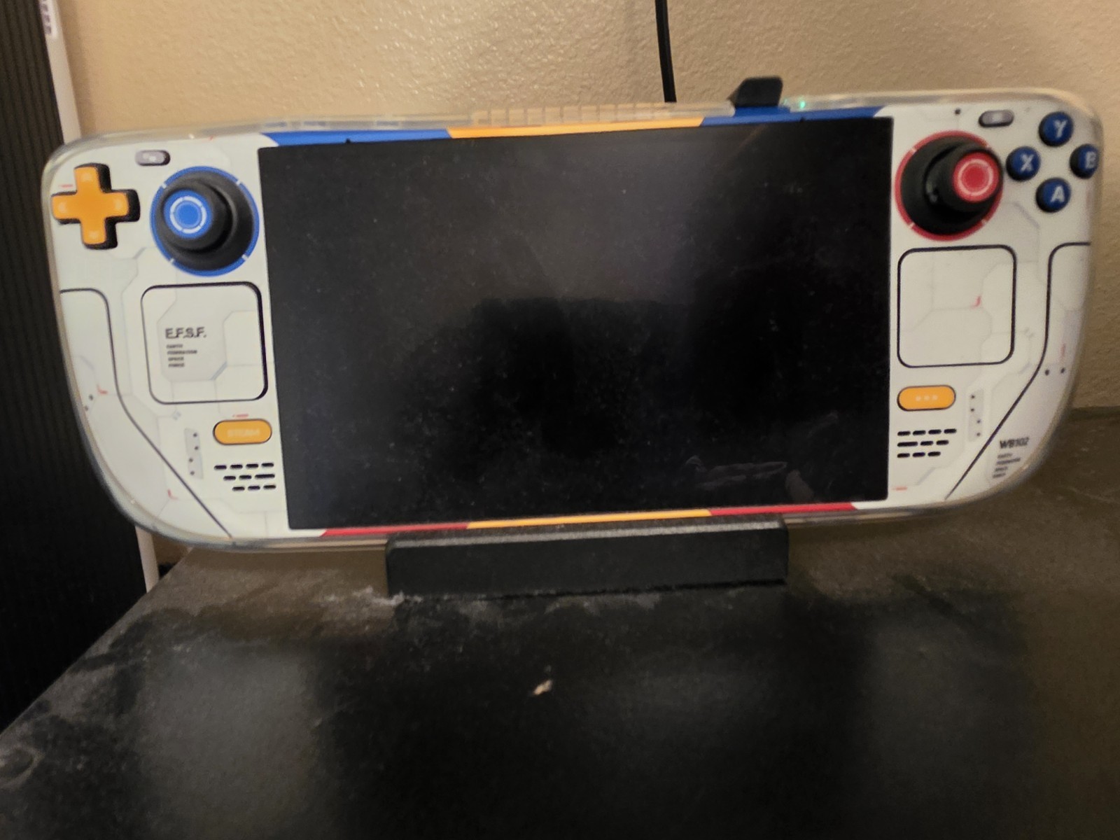 Valve Steam Deck 1TB OLED Console (Gundam Skin) + TV Dock & Accessories Bundle