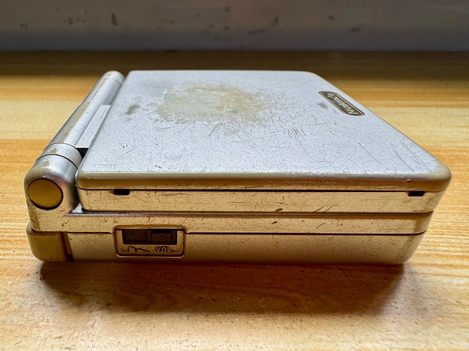 Nintendo Gameboy Advance SP AGS001 Ice Metallic Silver Handheld System Console