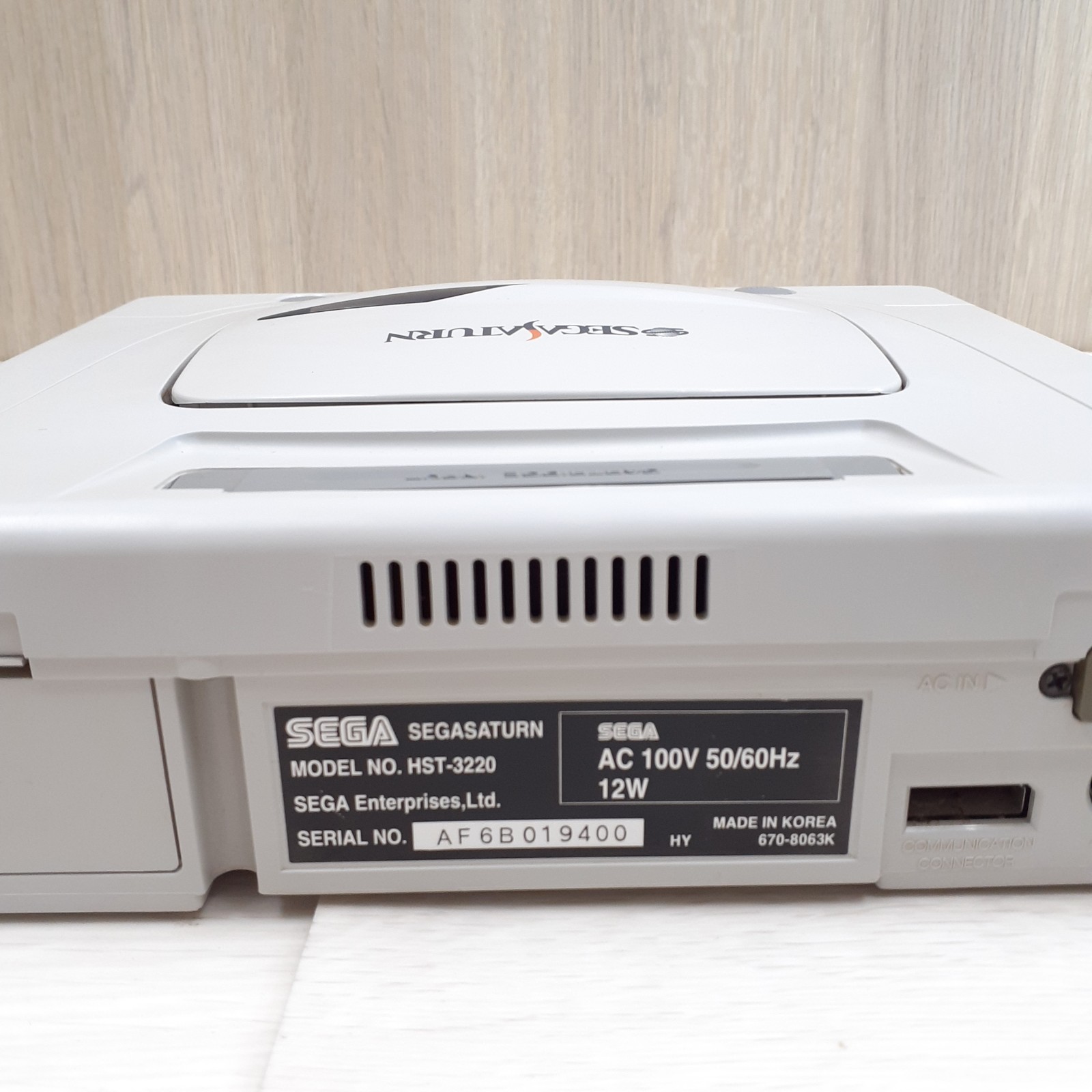 Japanese Sega Saturn White Console Bundle with 5 Games DAYTONA USA V. Fighter