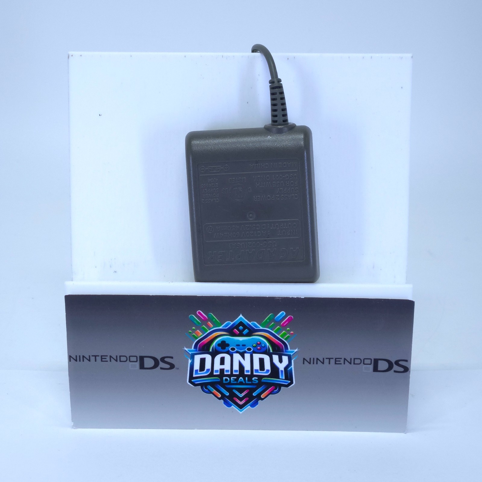 DS Lite Console Nintendo Blue W/ Charger + Usg-001 – Bottom Display Imperfection
