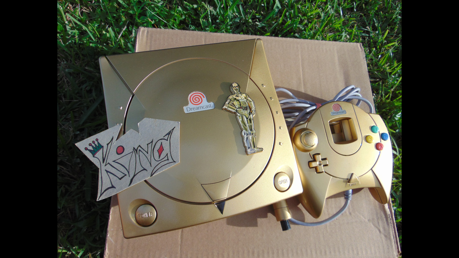 💙 SEGA Dreamcast HKT-3020 Home Console 🌟 Star Wars C-3PO 💙 Edition🌟💙 GOLD