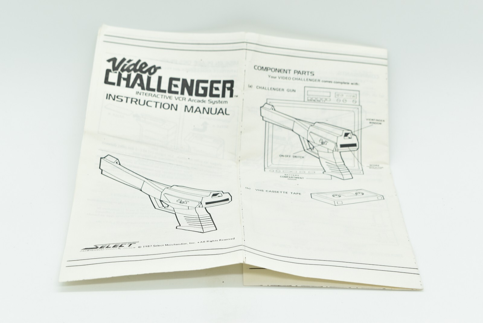 VTG Video Game – VIDEO CHALLENGER, Interactive VCR Arcade System, 1987, TESTED!!