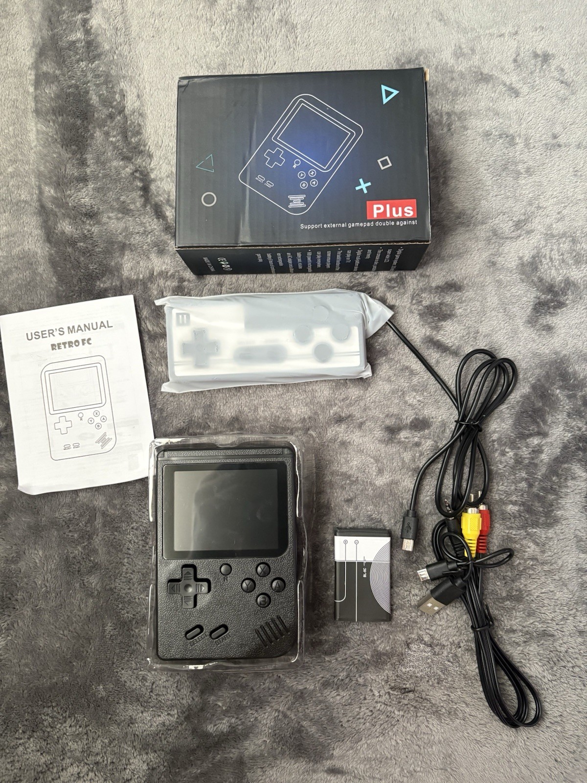GAME BOX PLUS- Handheld Retro Game Console- Blue ***