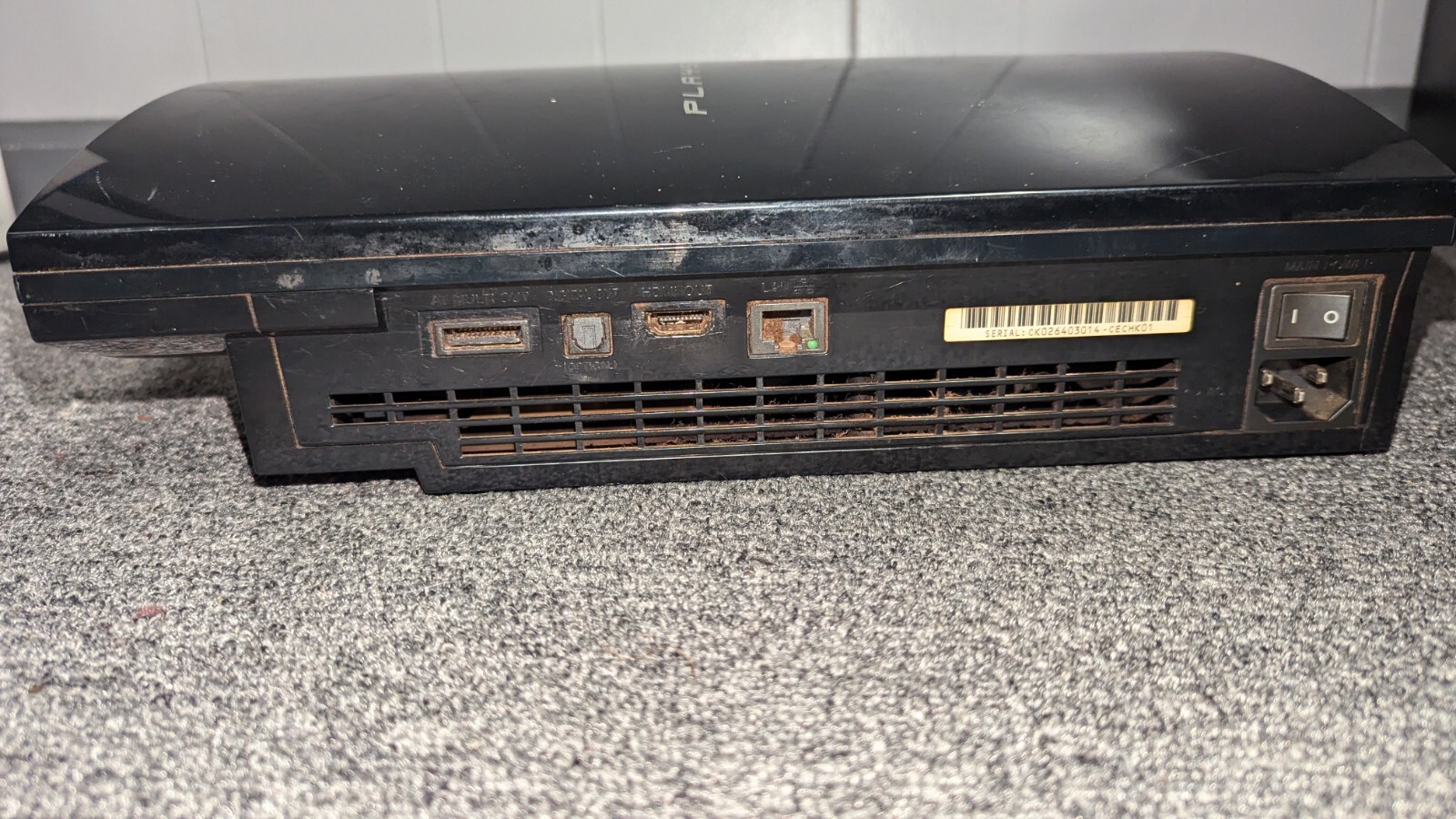 PlayStation 3 PS3 Console Only CECHK01 80GB FOR PARTS OR REPAIR AS IS READ!