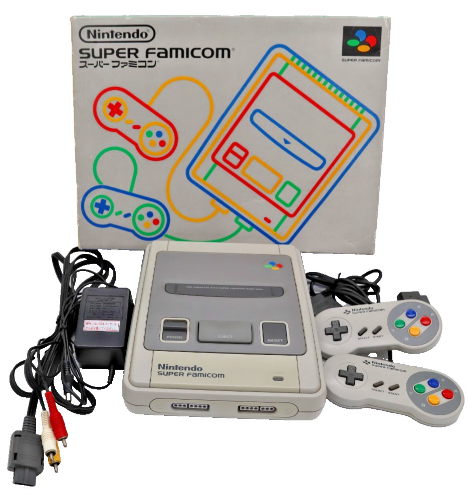 Nintendo Super Famicom Console SHVC-001 Tested Working SFC Japan
