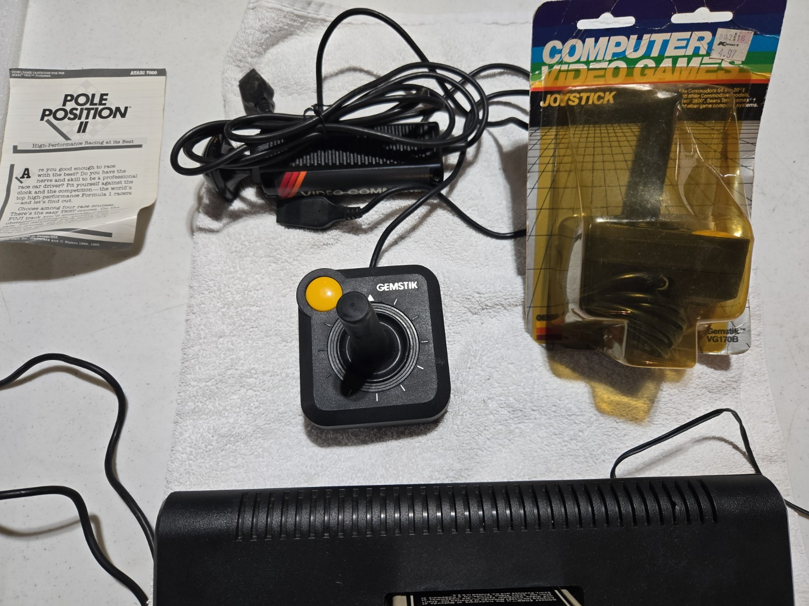 Atari 7800 Console Bundle, 13 Games. Untested. 8 controllers Pac Man Donkey Kong