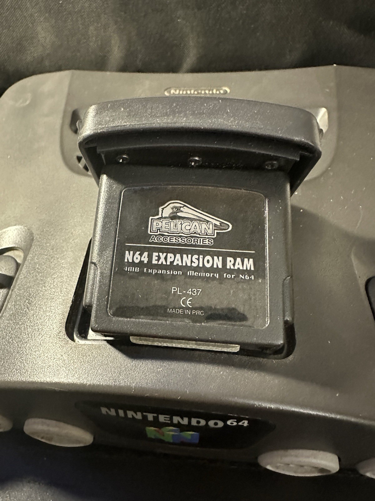 Nintendo 64 N64 Console NUS-001 USA w/ Expansion RAM Pack Tested NO CABLES