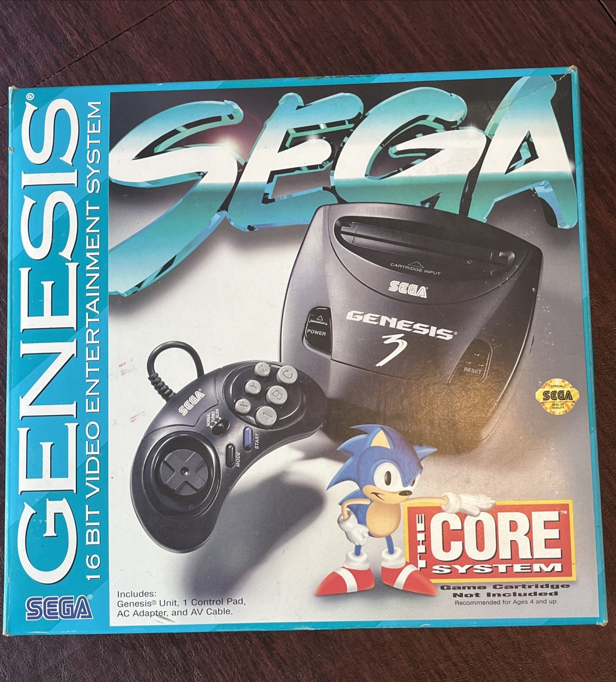 SEGA GENESIS The Core System 3 16 Bit Video Entertainment System Untested AS IS
