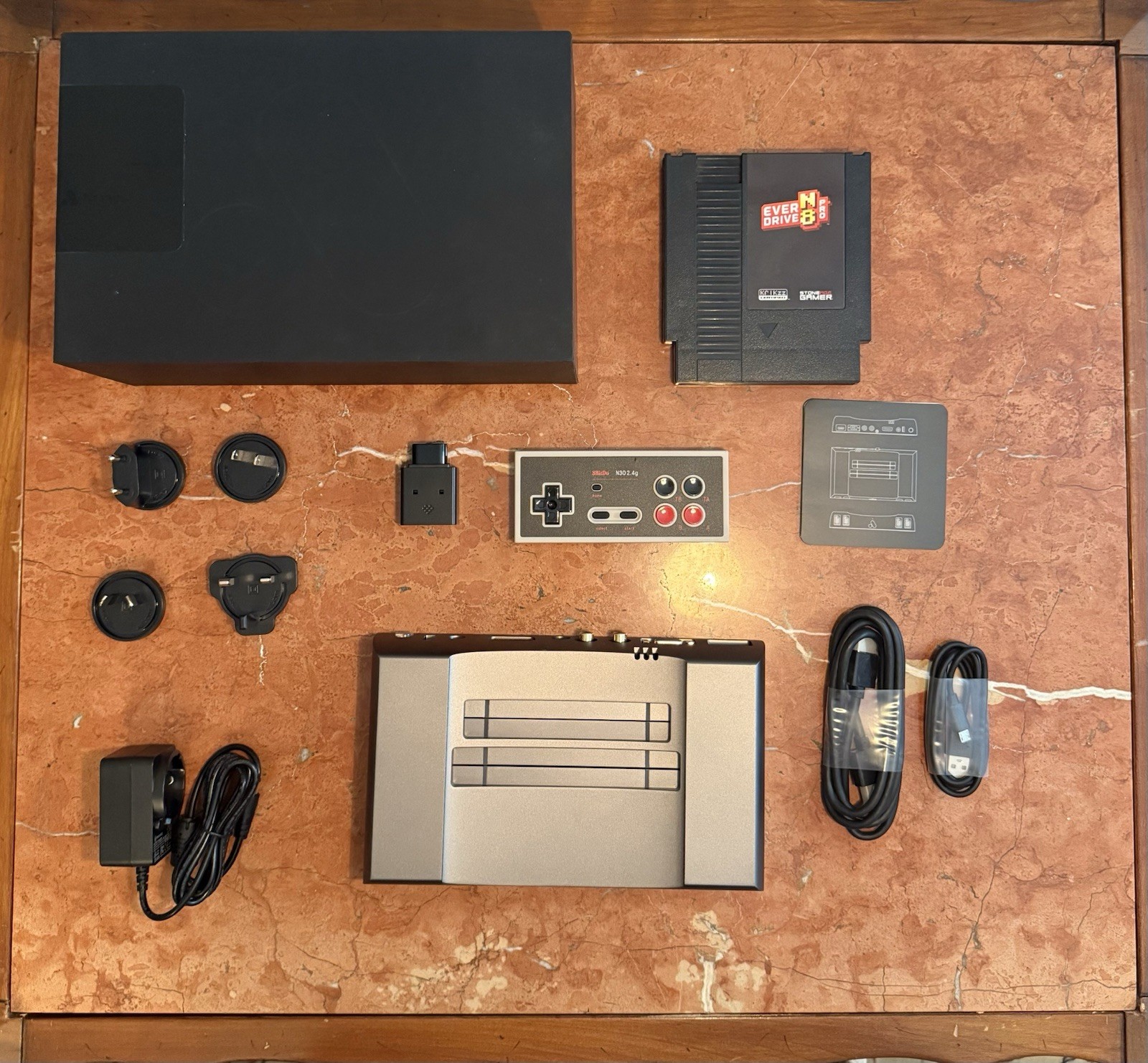 Analogue 💥 Nt Mini Noir 💥 CIB 8bitdo N30 Gamepad Everdrive N8 Pro Mega NES 💎